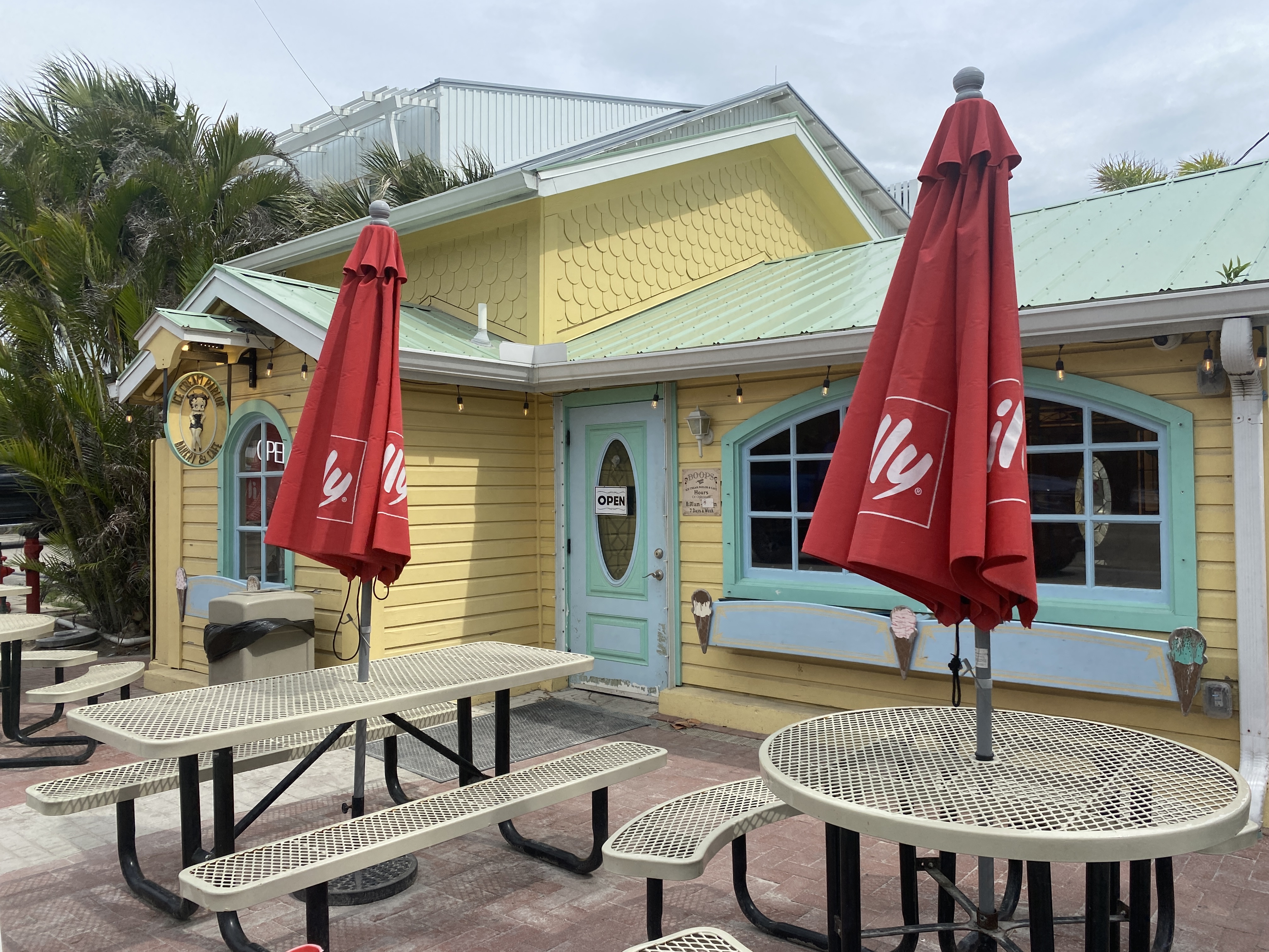 Boop's Ice Cream Parlor & Cafe has sandwiches also.