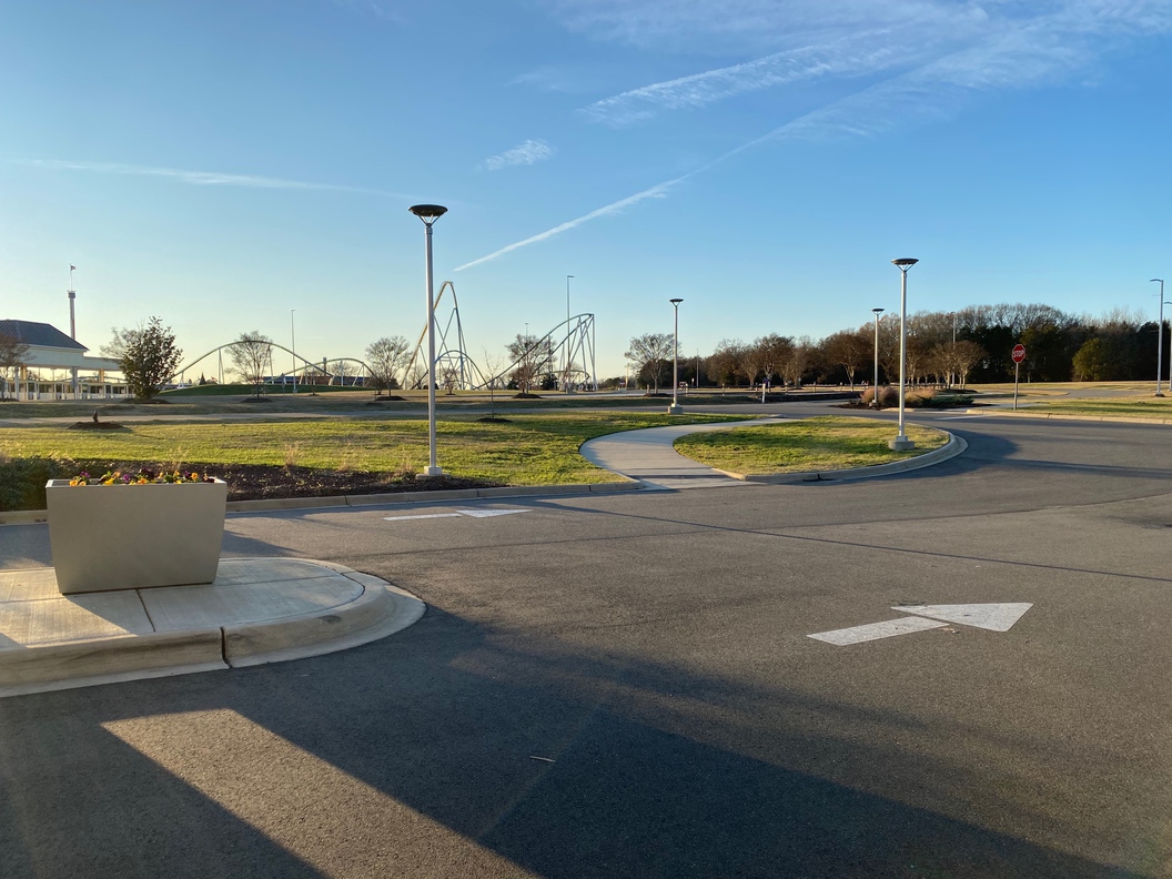 This is the walkway from SpringHill Suites to Carowinds.