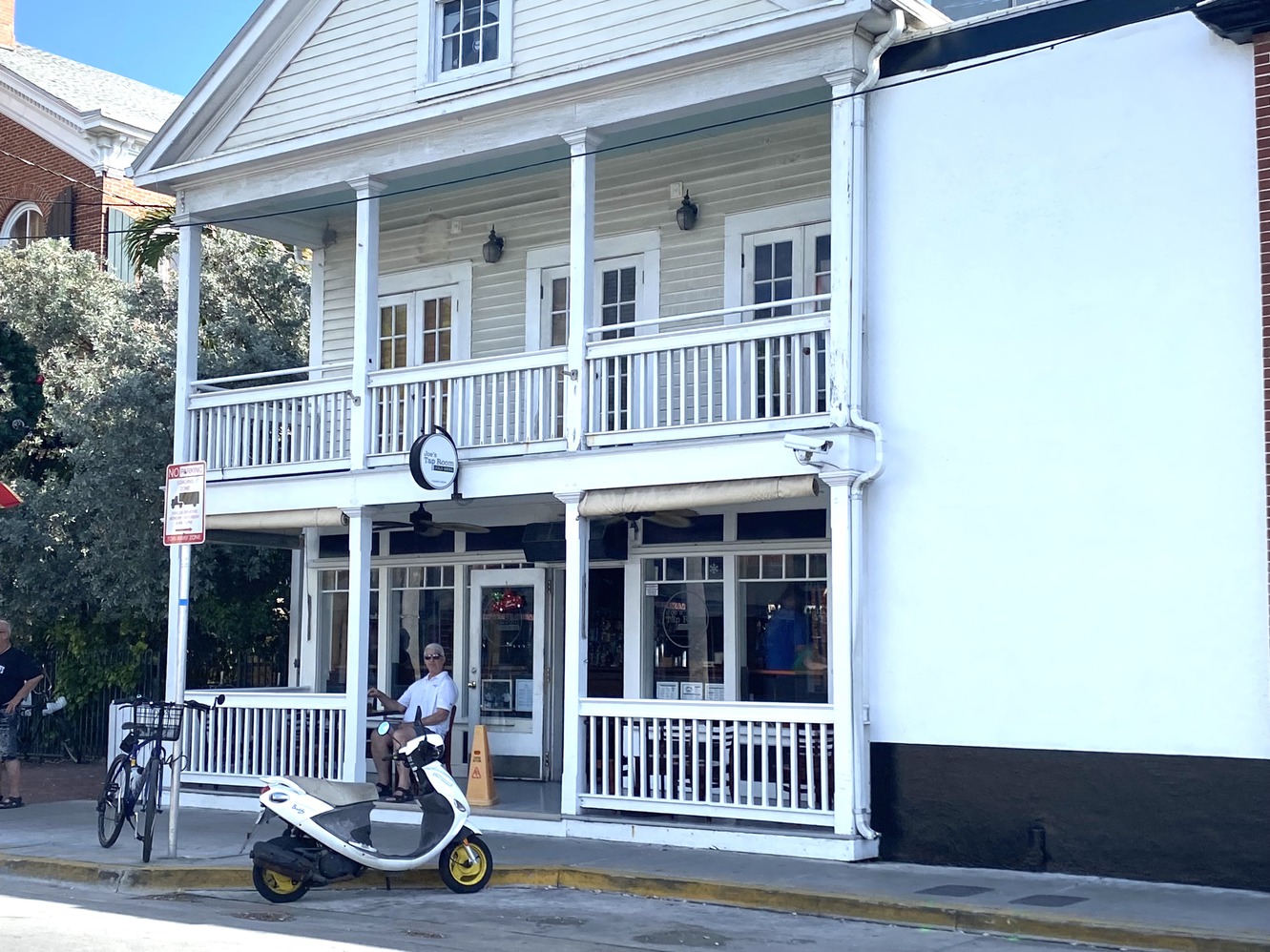 This is the street view of the Tap Room.