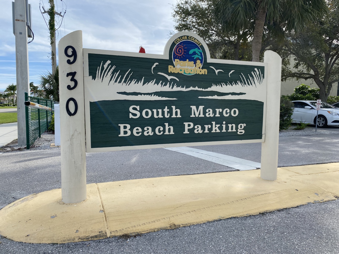 The public parking lot on Swallow Avenue is easy to get to.