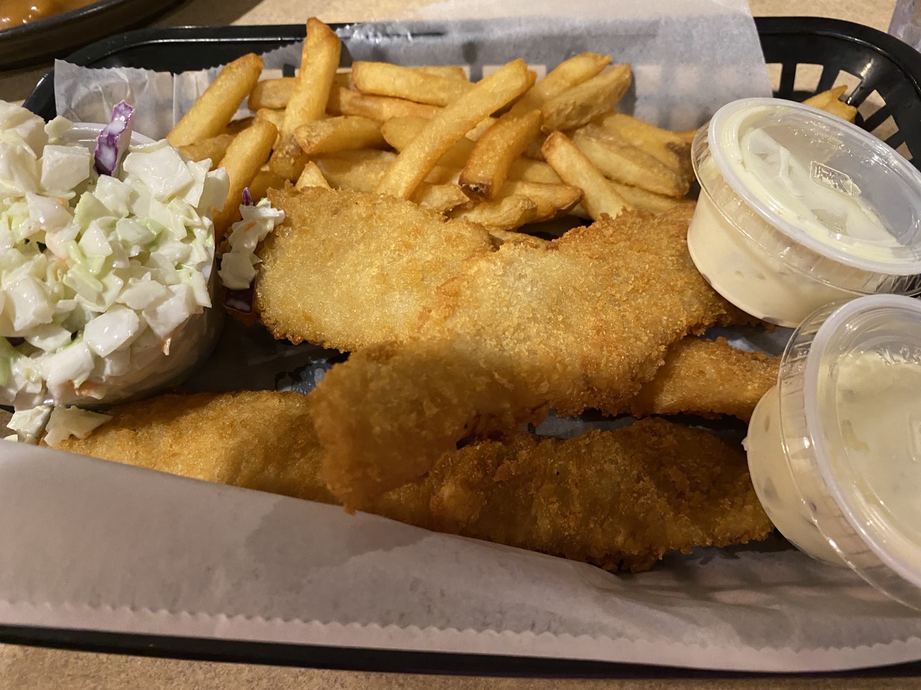 All-you-can-eat fish platter at Mel's.