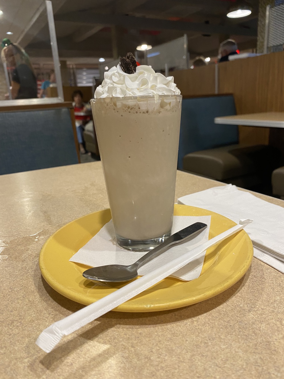 The Oreo cookie milkshake was delicious.