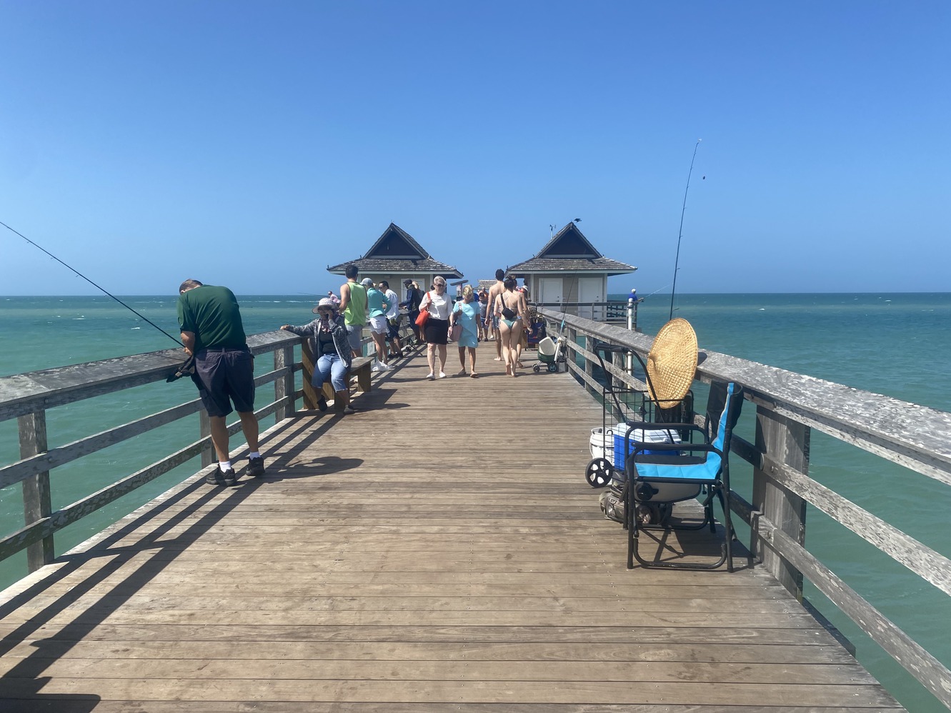 Heading out into the Gulf on the Pier.