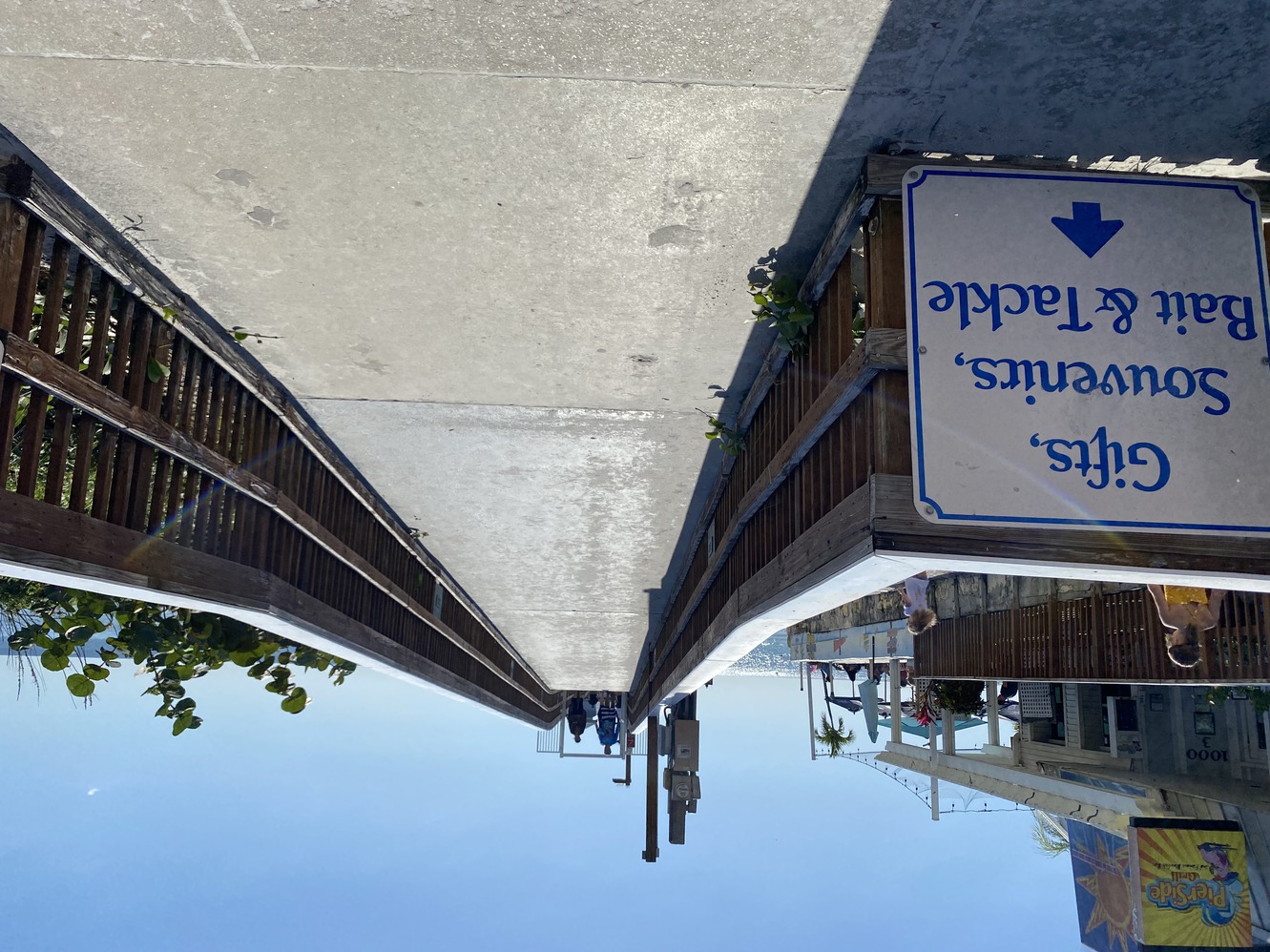 This is the entrance for the Fort Myers Beach Fishing
        Pier.