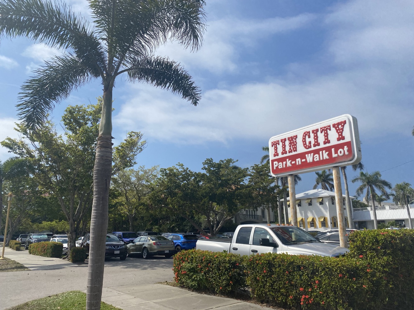 This is the park & walk lot for Tin City in Naples,
      Florida.