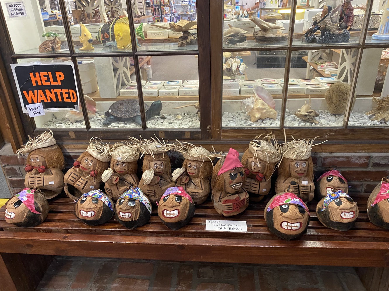 Roberts Designs has quirky coconut heads for sale.