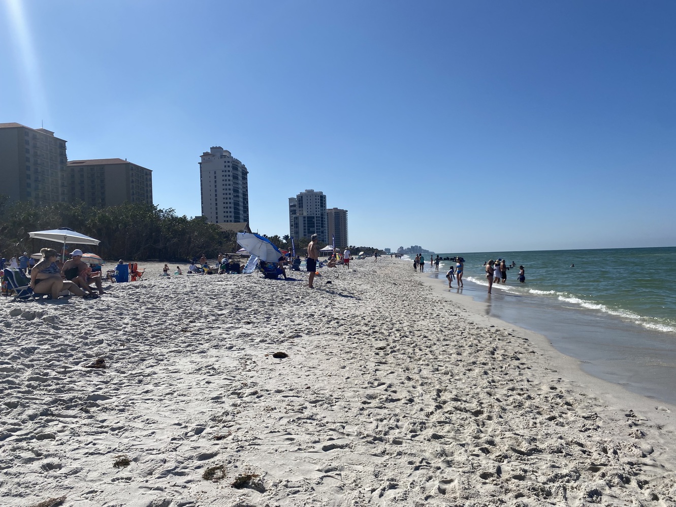 This view looks
      south toward Naples. Vandy Beach is in North Naples in Collier
      County.